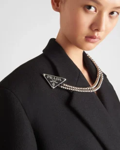 Mujer Prada CHAQUETAS Y ABRIGOS^Abrigo Con Cruzado Doble De Paño
