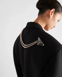 Mujer Prada CHAQUETAS Y ABRIGOS^Abrigo Con Cruzado Doble De Paño