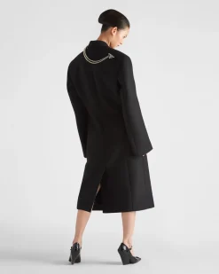 Mujer Prada CHAQUETAS Y ABRIGOS^Abrigo Con Cruzado Doble De Paño
