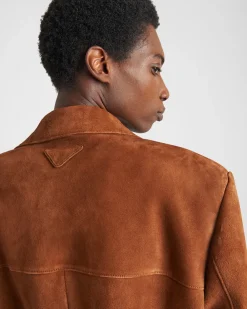 Hombre Prada ROPA DE PIEL^Abrigo De Ante