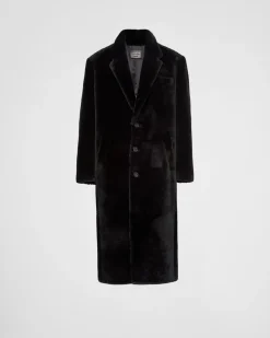 Hombre Prada ROPA DE PIEL^Abrigo De Borreguillo