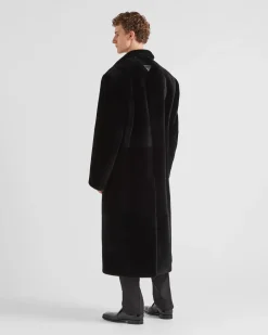 Hombre Prada ROPA DE PIEL^Abrigo De Borreguillo