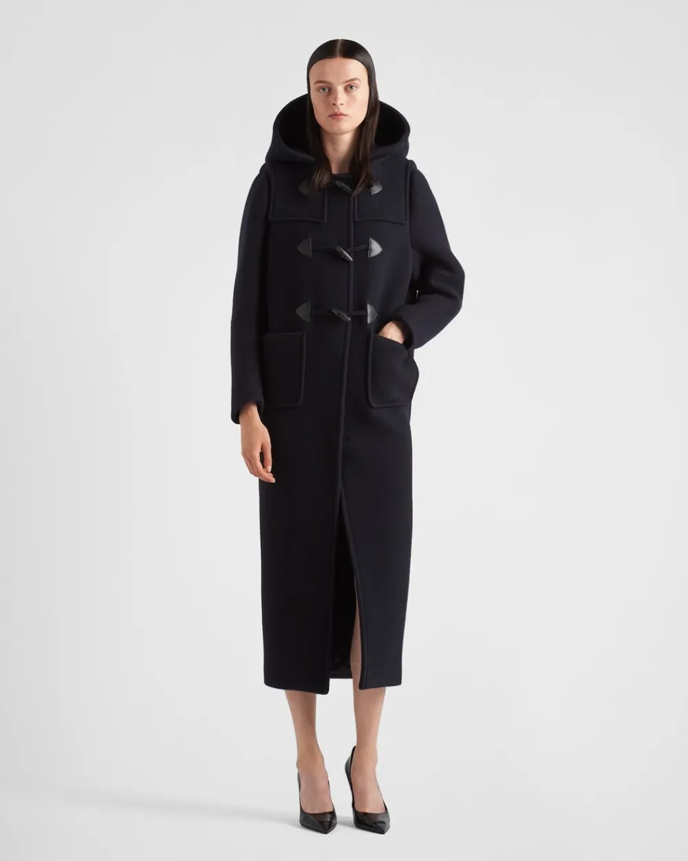 Mujer Prada CHAQUETAS Y ABRIGOS^Abrigo De Botonadura Simple En Paño De Terciopelo