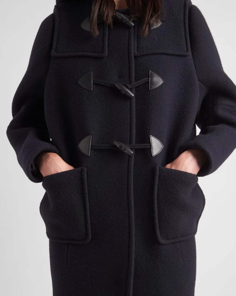 Mujer Prada CHAQUETAS Y ABRIGOS^Abrigo De Botonadura Simple En Paño De Terciopelo