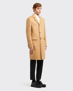 Hombre Prada CHAQUETAS Y ABRIGOS^Abrigo De Lana Y Angora