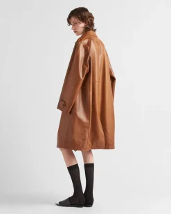 Mujer Prada ROPA DE PIEL^Abrigo De Napa