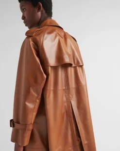 Mujer Prada ROPA DE PIEL^Abrigo De Napa