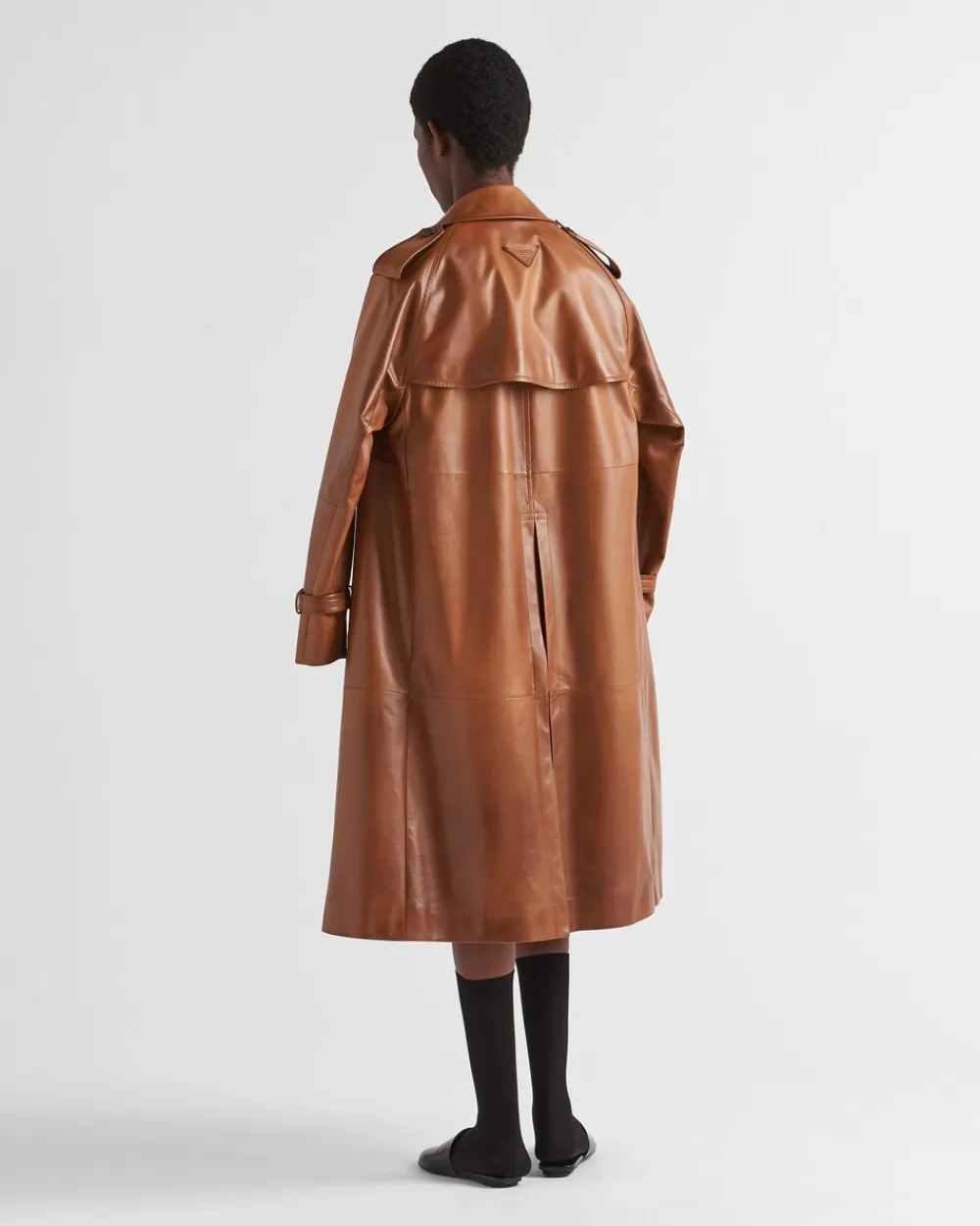 Mujer Prada ROPA DE PIEL^Abrigo De Napa