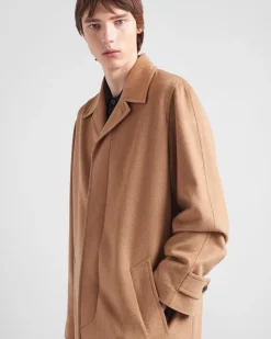 Hombre Prada CHAQUETAS Y ABRIGOS^Abrigo De Pelo De Camello