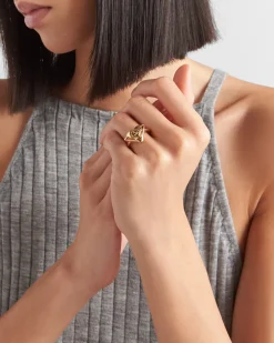 Mujer Prada JOYAS DE FANTASÍA^Anillo De Metal