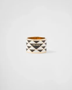 Mujer Prada JOYAS DE FANTASÍA^Anillo De Metal Esmaltado