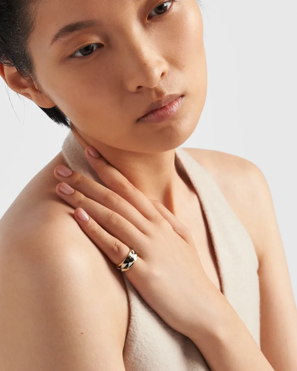 Mujer Prada JOYAS DE FANTASÍA^Anillo De Metal Esmaltado