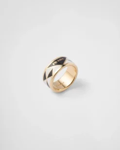 Mujer Prada JOYAS DE FANTASÍA^Anillo De Metal Esmaltado