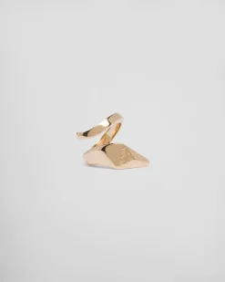 Hombre Prada COLECCIÓN DE JOYERÍA ELEGANTE^Anillo Eternal Gold De Oro Amarillo