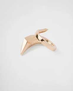 Hombre Prada COLECCIÓN DE JOYERÍA ELEGANTE^Anillo Eternal Gold De Oro Amarillo