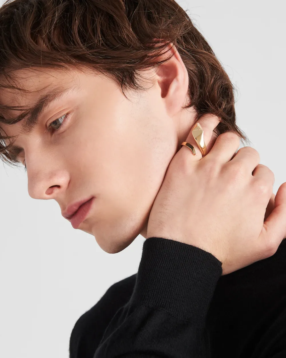 Hombre Prada COLECCIÓN DE JOYERÍA ELEGANTE^Anillo Eternal Gold De Oro Amarillo