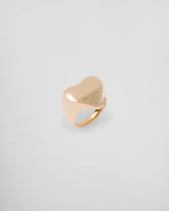 Mujer Prada COLECCIÓN DE JOYERÍA ELEGANTE^Anillo Eternal Gold De Oro Amarillo