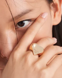 Mujer Prada COLECCIÓN DE JOYERÍA ELEGANTE^Anillo Eternal Gold De Oro Amarillo