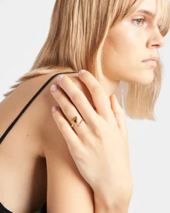 Mujer Prada COLECCIÓN DE JOYERÍA ELEGANTE^Anillo Eternal Gold: Oro, Diamante Y Cuarzo