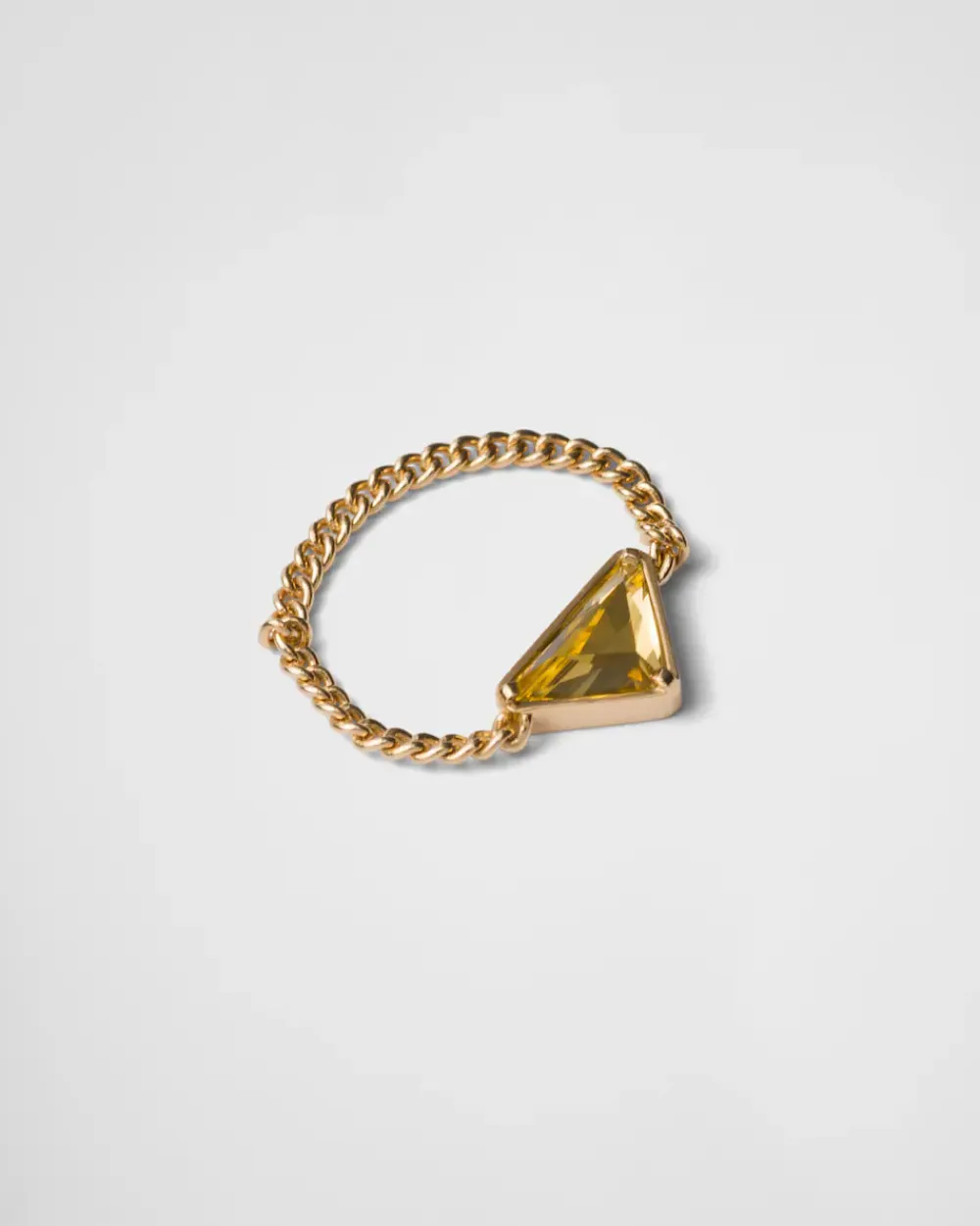 Mujer Prada COLECCIÓN DE JOYERÍA ELEGANTE^Anillo Eternal Gold: Oro Y Cuarzo Verde