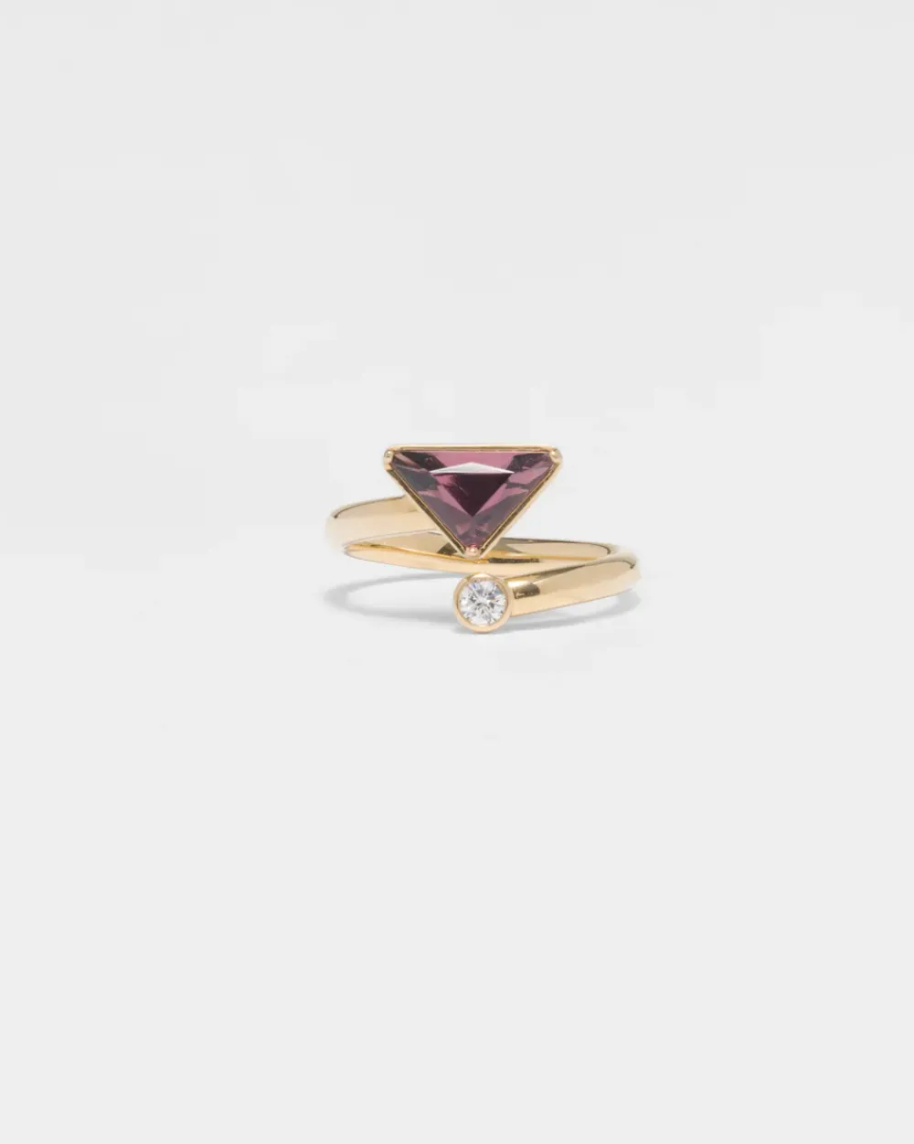 Mujer Prada COLECCIÓN DE JOYERÍA ELEGANTE^Anillo Tú Y Yo Eternal Gold