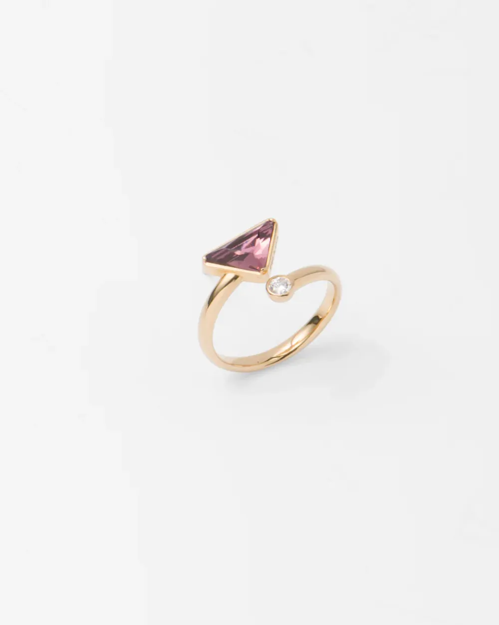 Mujer Prada COLECCIÓN DE JOYERÍA ELEGANTE^Anillo Tú Y Yo Eternal Gold