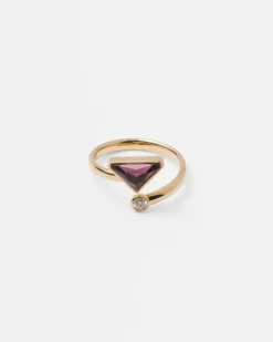 Mujer Prada COLECCIÓN DE JOYERÍA ELEGANTE^Anillo Tú Y Yo Eternal Gold