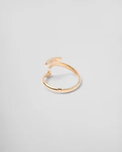 Mujer Prada COLECCIÓN DE JOYERÍA ELEGANTE^Anillo Tú Y Yo Eternal Gold: Oro Y Diamantes