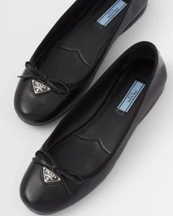 Mujer Prada ZAPATOS DE SALÓN Y BAILARINAS^Bailarinas De Piel De Napa