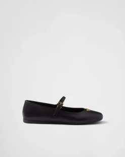 Mujer Prada ZAPATOS DE SALÓN Y BAILARINAS^Bailarinas De Piel De Napa