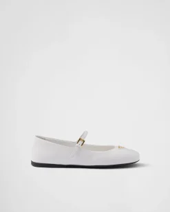 Mujer Prada ZAPATOS DE SALÓN Y BAILARINAS^Bailarinas De Piel De Napa