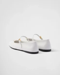 Mujer Prada ZAPATOS DE SALÓN Y BAILARINAS^Bailarinas De Piel De Napa