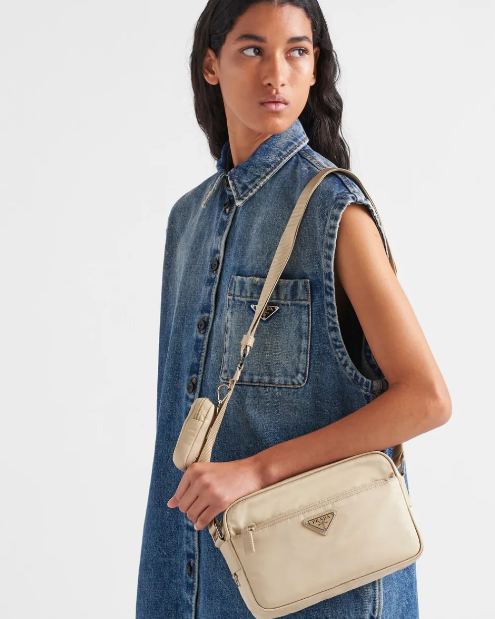 Mujer Prada COLECCIÓN FEMENINA|BOLSOS DE HOMBRO^Bandolera De Re-nylon