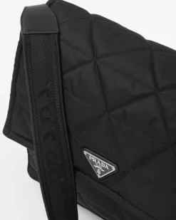Hombre Prada COLECCIÓN MASCULINA|BOLSOS MENSAJEROS^Bandolera De Re-nylon Con Pespuntes
