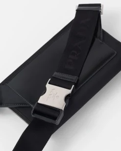 Hombre Prada MOCHILAS Y RIÑONERAS^Bandolera De Re-nylon Y Piel Cepillada