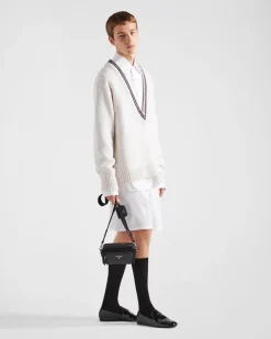 Hombre Prada BOLSOS MENSAJEROS^Bandolera De Re-nylon Y Piel Cepillada