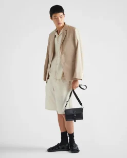 Hombre Prada BOLSOS MENSAJEROS^Bandolera De Re-nylon Y Piel Saffiano