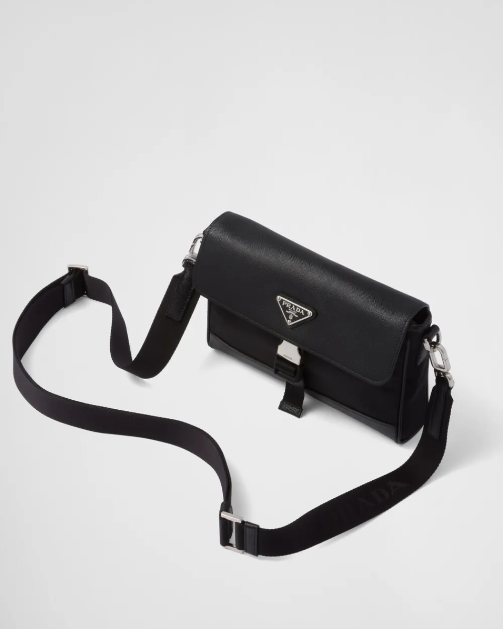 Hombre Prada BOLSOS MENSAJEROS^Bandolera De Re-nylon Y Piel Saffiano
