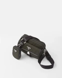 Hombre Prada COLECCIÓN MASCULINA|BOLSOS MENSAJEROS^Bandolera De Re-nylon Y Piel Saffiano