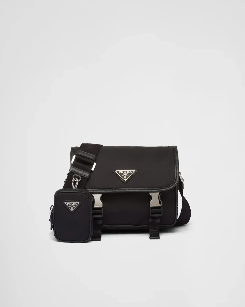 Mujer/Hombre Prada COLECCIÓN MASCULINA|BOLSOS MENSAJEROS^Bandolera De Re-nylon Y Piel Saffiano