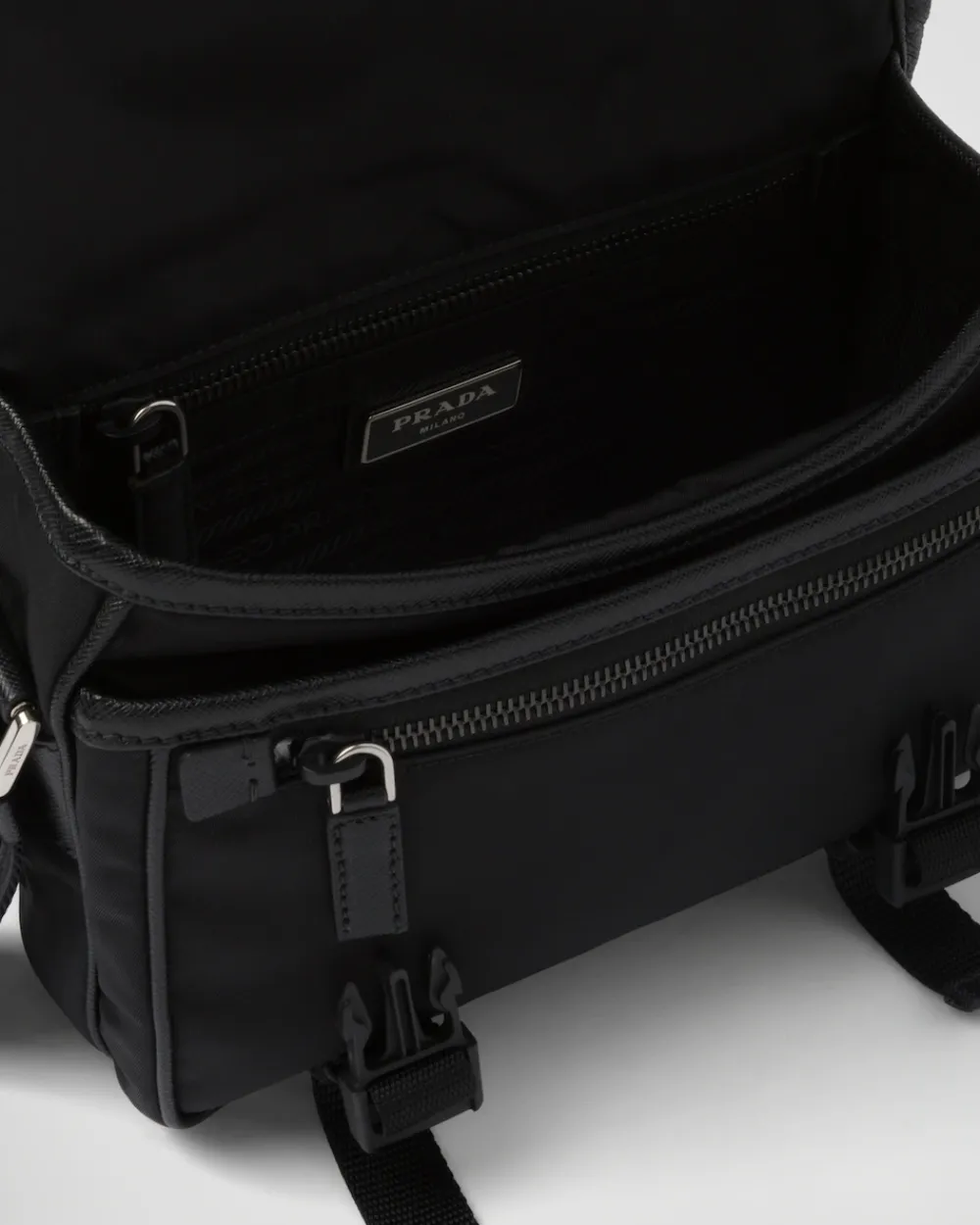 Mujer/Hombre Prada COLECCIÓN MASCULINA|BOLSOS MENSAJEROS^Bandolera De Re-nylon Y Piel Saffiano