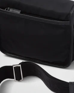 Mujer/Hombre Prada COLECCIÓN MASCULINA|BOLSOS MENSAJEROS^Bandolera De Re-nylon Y Piel Saffiano