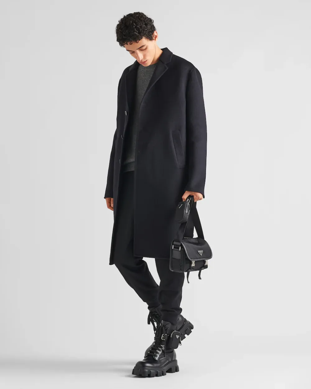 Mujer/Hombre Prada COLECCIÓN MASCULINA|BOLSOS MENSAJEROS^Bandolera De Re-nylon Y Piel Saffiano