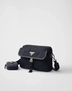 Hombre Prada COLECCIÓN MASCULINA|BOLSOS MENSAJEROS^Bandolera De Re-nylon Y Piel Saffiano