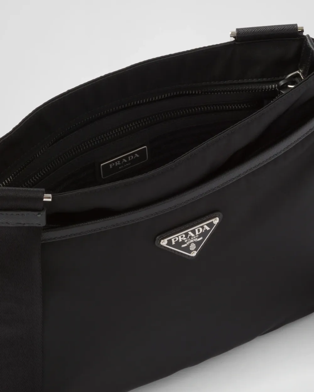 Mujer/Hombre Prada COLECCIÓN MASCULINA|BOLSOS MENSAJEROS^Bandolera De Re-nylon Y Piel Saffiano