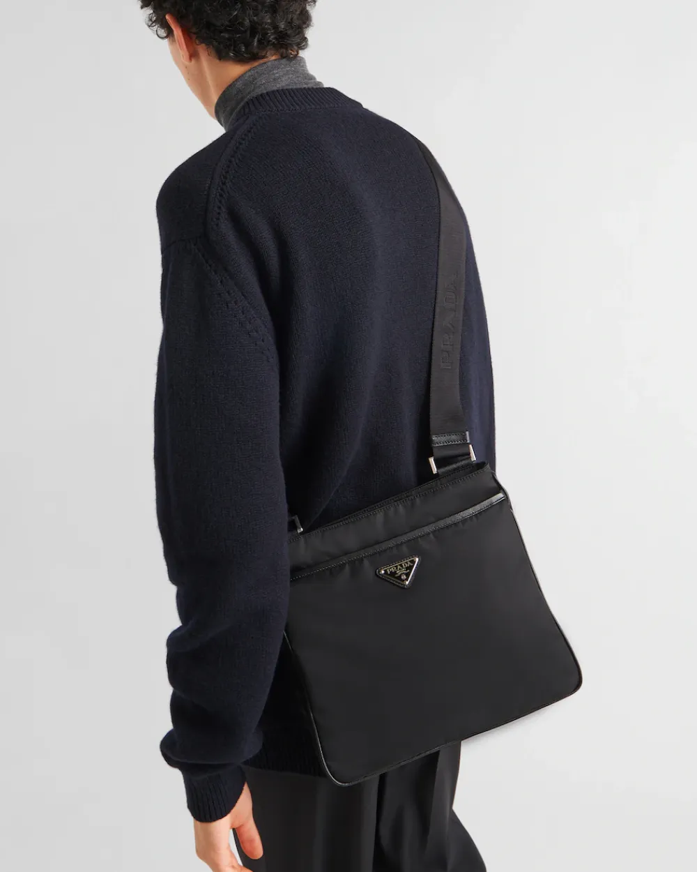Mujer/Hombre Prada COLECCIÓN MASCULINA|BOLSOS MENSAJEROS^Bandolera De Re-nylon Y Piel Saffiano