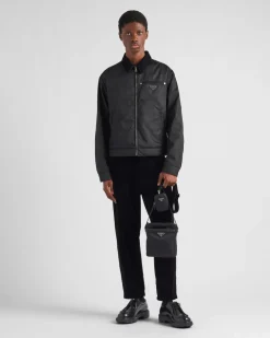 Hombre Prada COLECCIÓN MASCULINA|BOLSOS MENSAJEROS^Bandolera De Re-nylon Y Piel Saffiano