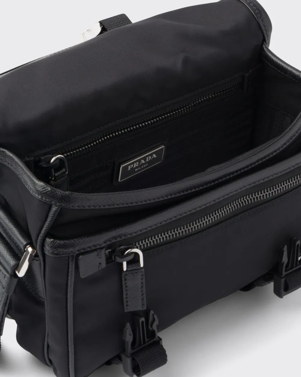 Prada COLECCIÓN MASCULINA^Bandolera De Re-nylon Y Piel Saffiano