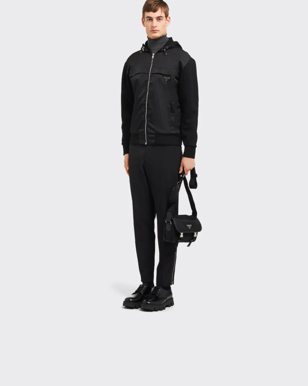 Prada COLECCIÓN MASCULINA^Bandolera De Re-nylon Y Piel Saffiano