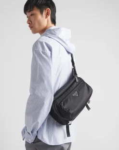 Hombre Prada COLECCIÓN MASCULINA|BOLSOS MENSAJEROS^Bandolera De Re-nylon Y Piel Saffiano